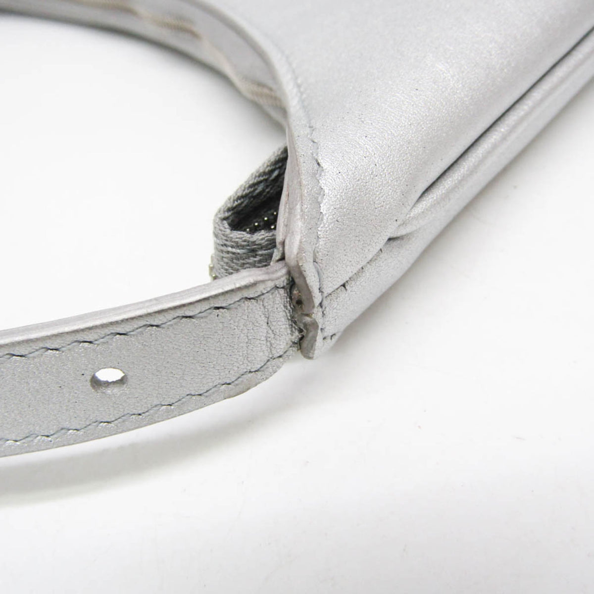 Balenciaga Mary Kate Sling Leather Silver Leather Handbag (Pre-Owned)