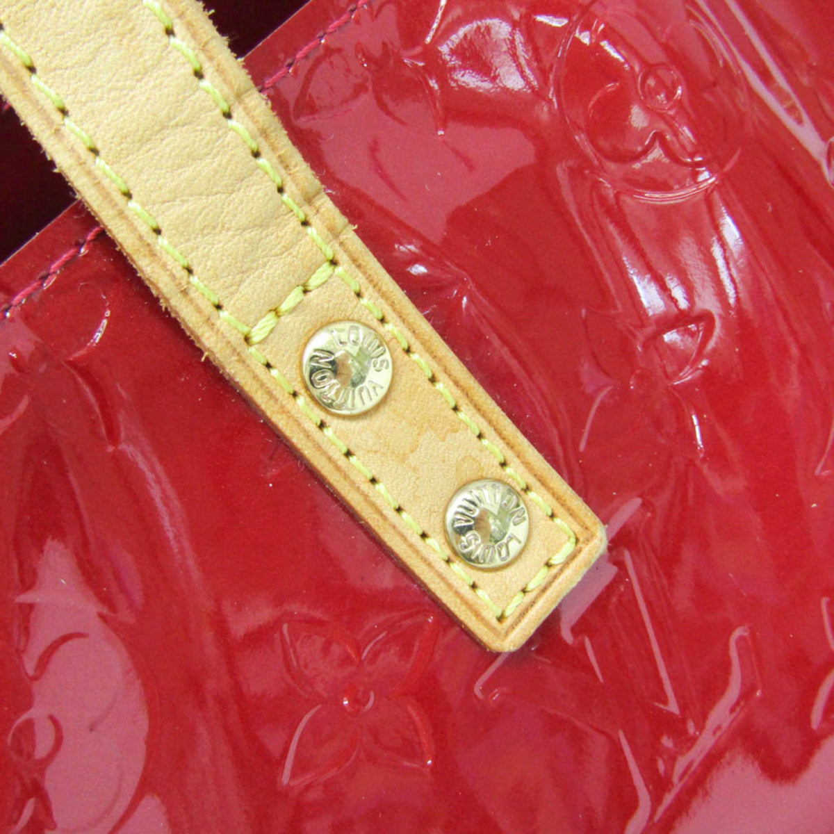 Louis Vuitton Reade Monogram Vernis Red Patent_Leather Handbag (Pre-Owned)