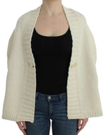 Costume National White knitted Women's cardigan