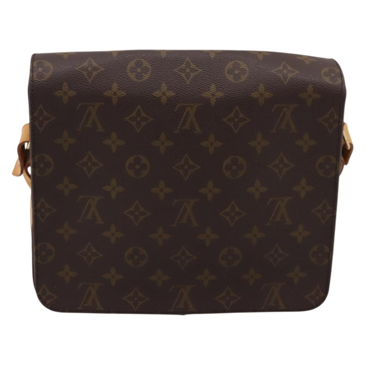 Louis Vuitton Cartouchiere Monogram Brown Canvas Shoulder Bag Bag (Pre-Owned)