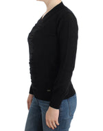Costume National Black V-neck wool Women's sweater