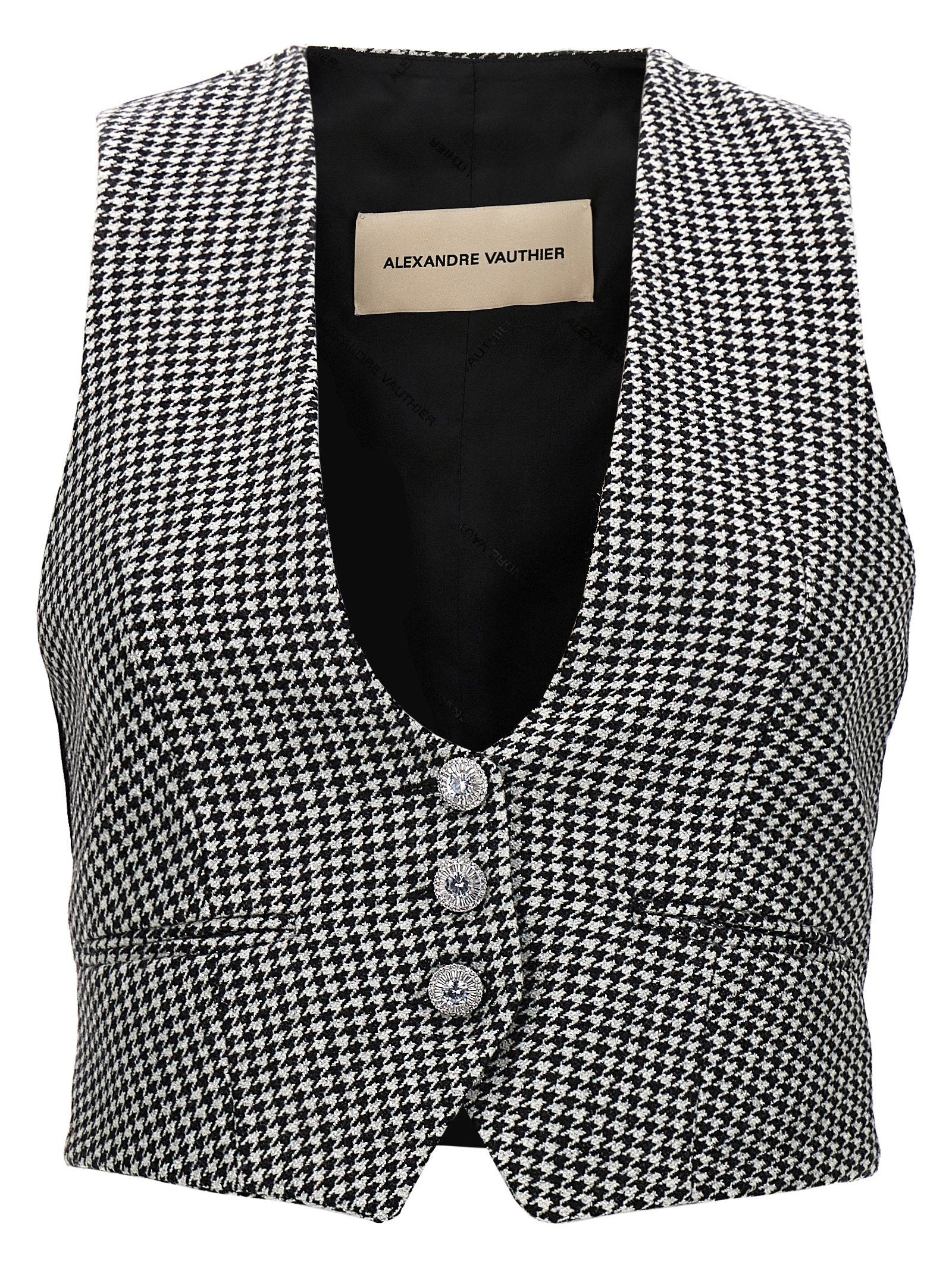 Alexandre Vauthier Women's Houndstooth Waistcoat
