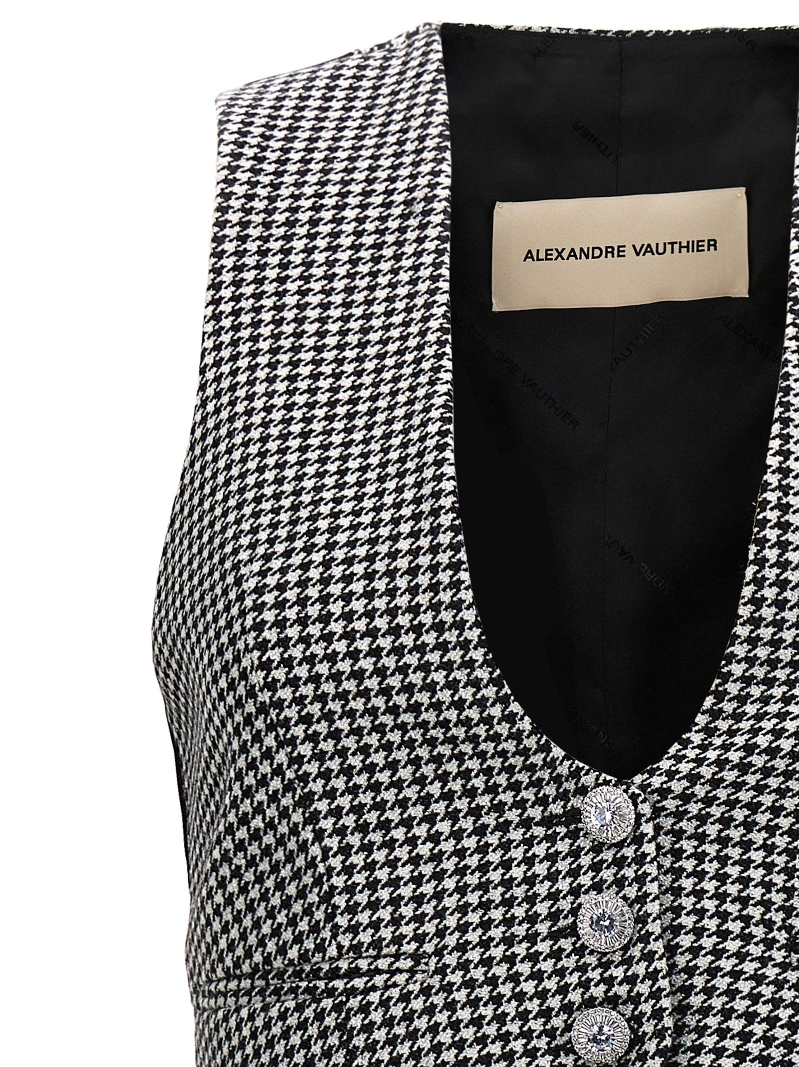 Alexandre Vauthier Women's Houndstooth Waistcoat