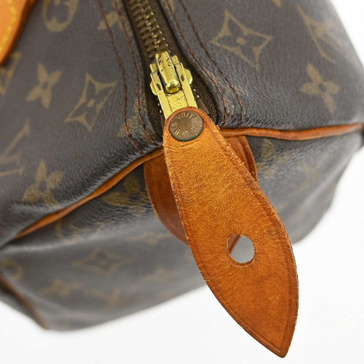 Louis Vuitton Speedy Monogram Brown Canvas Handbag (Pre-Owned)