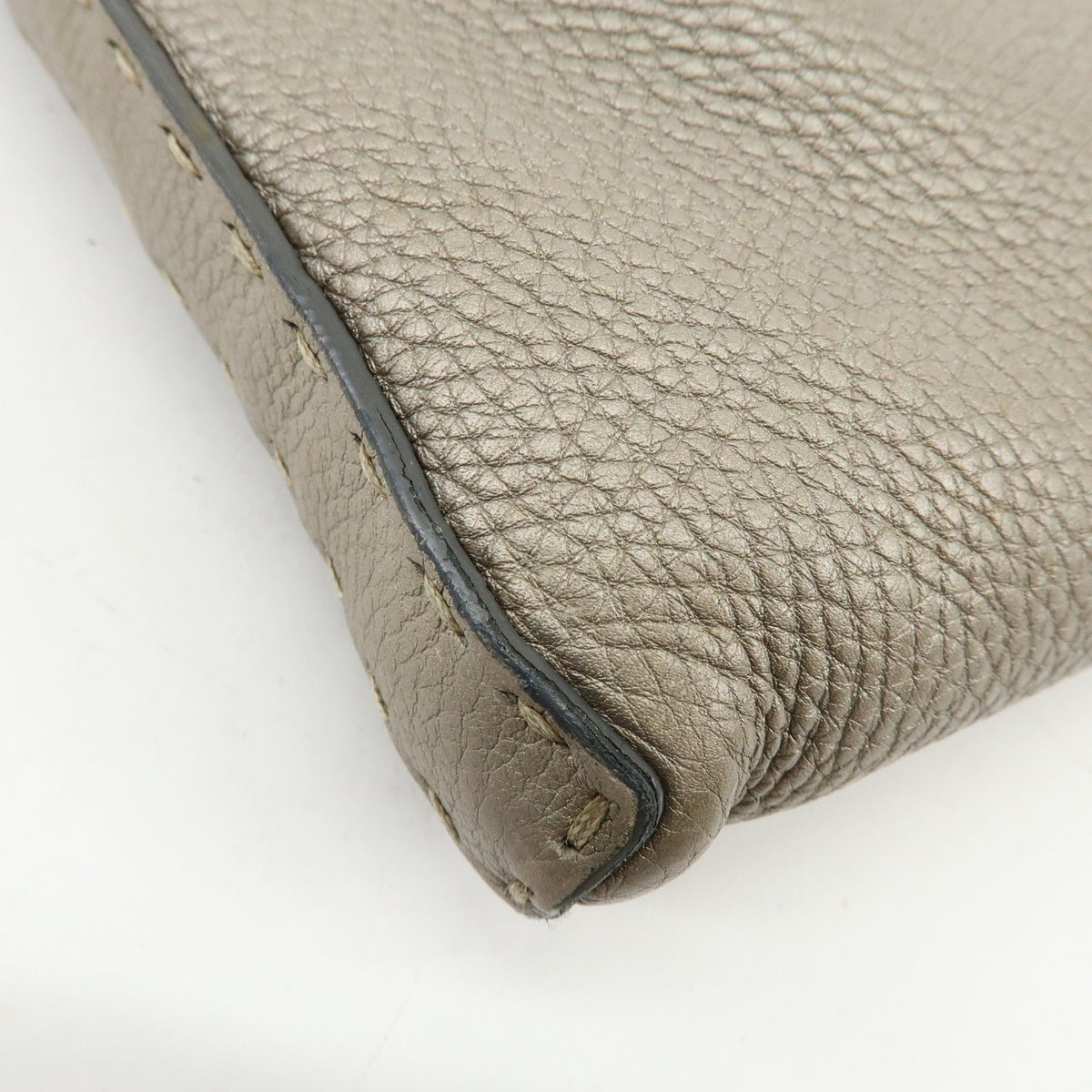 Fendi Selleria Leather Neutral Leather Crossbody Bag Bag (Pre-Owned)