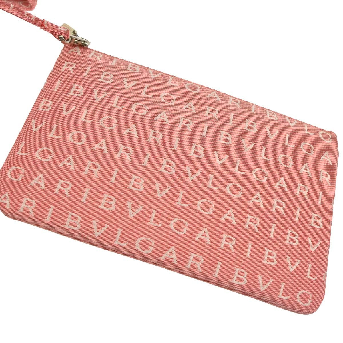 Bvlgari Logomania Canvas Pink Canvas Tote Bag Bag (Pre-Owned)