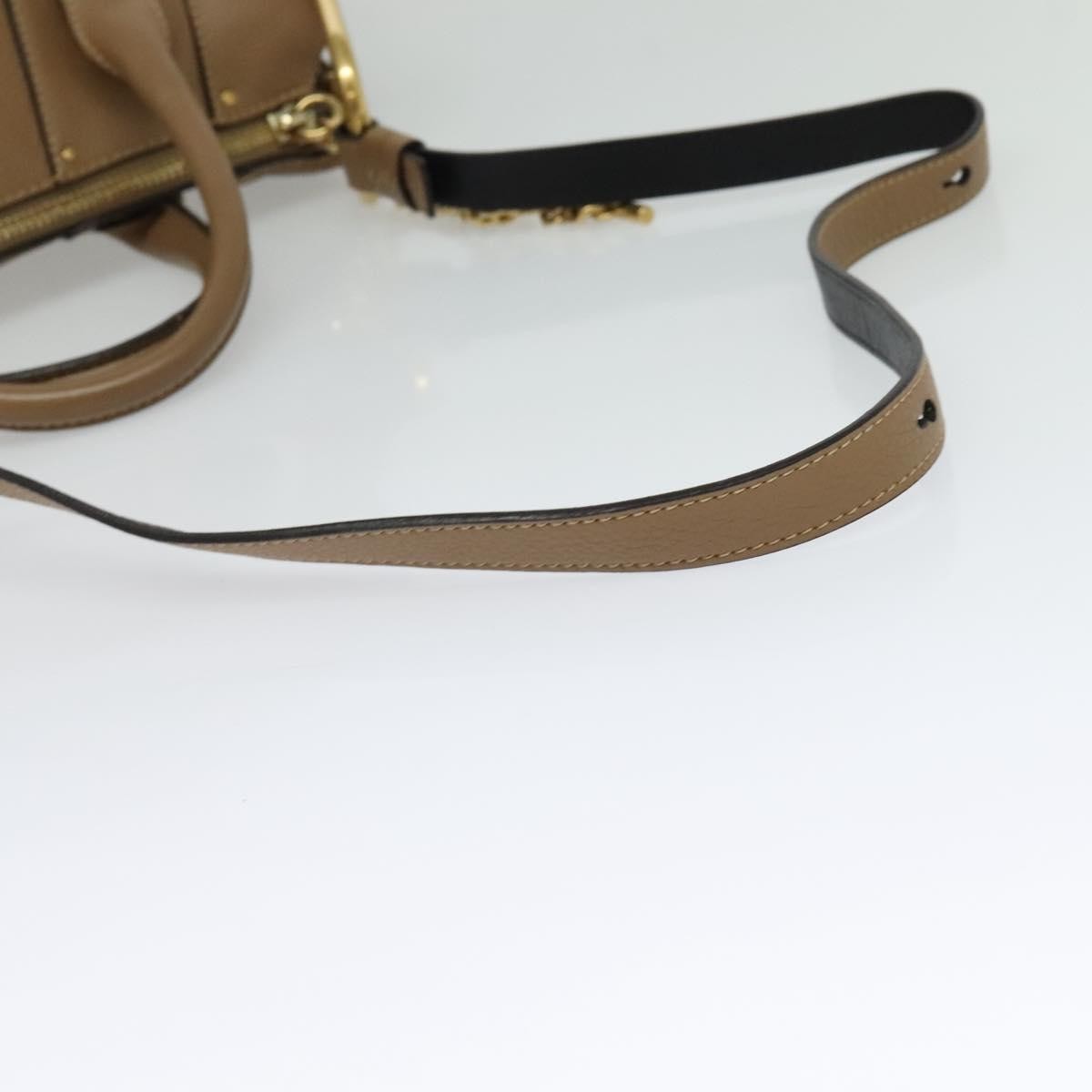 Chloe Hailey Leather Beige Leather Bag (Pre-Owned)