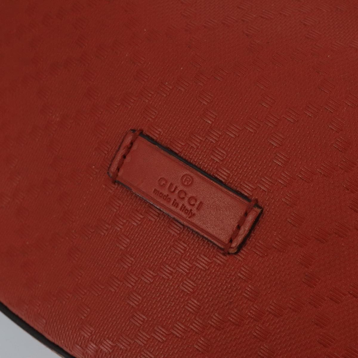 Gucci Bright Bucket Diamante Leather Orange Leather Bag (Pre-Owned)