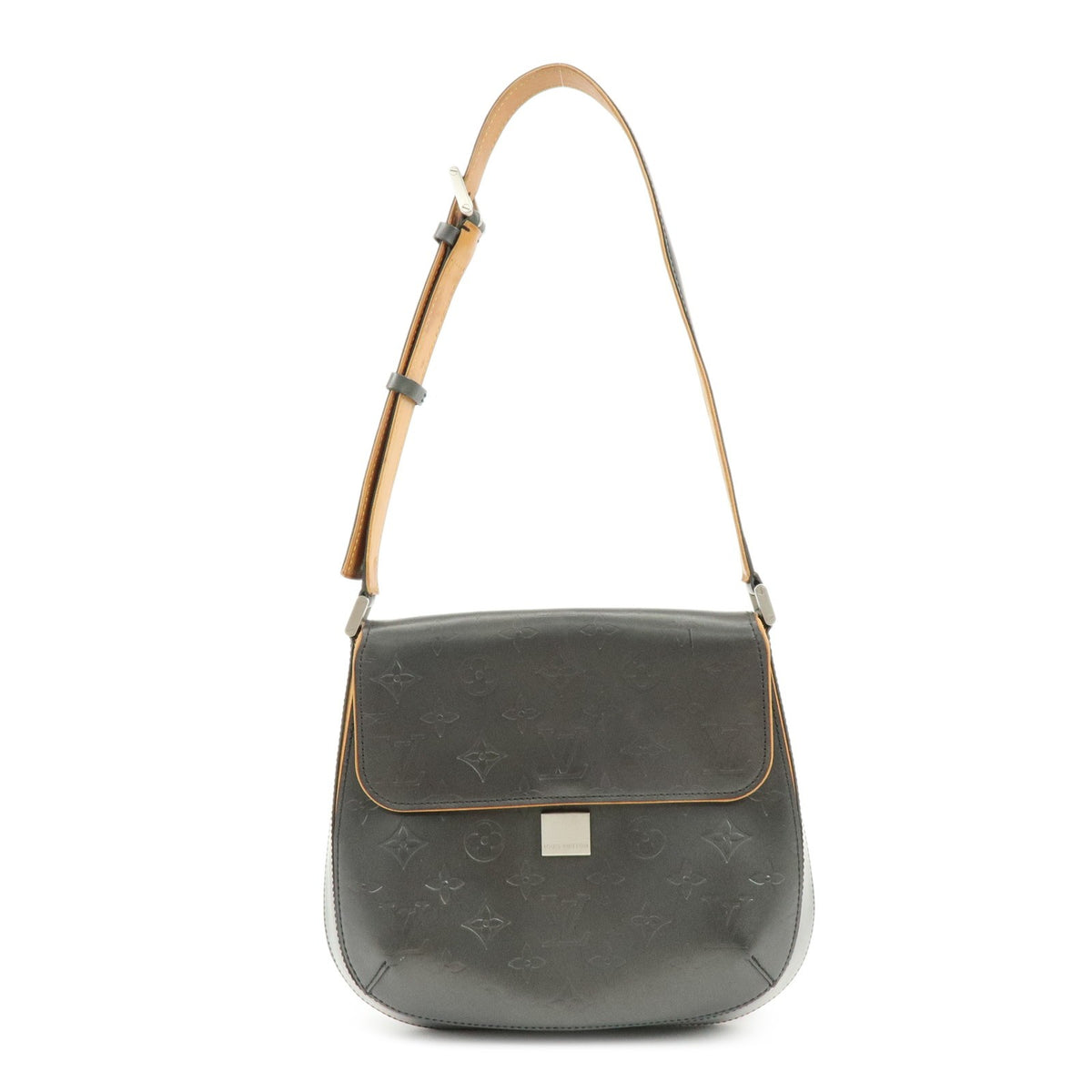 Louis Vuitton Mat Webster Street Monogram Vernis Black Leather Handbag (Pre-Owned)