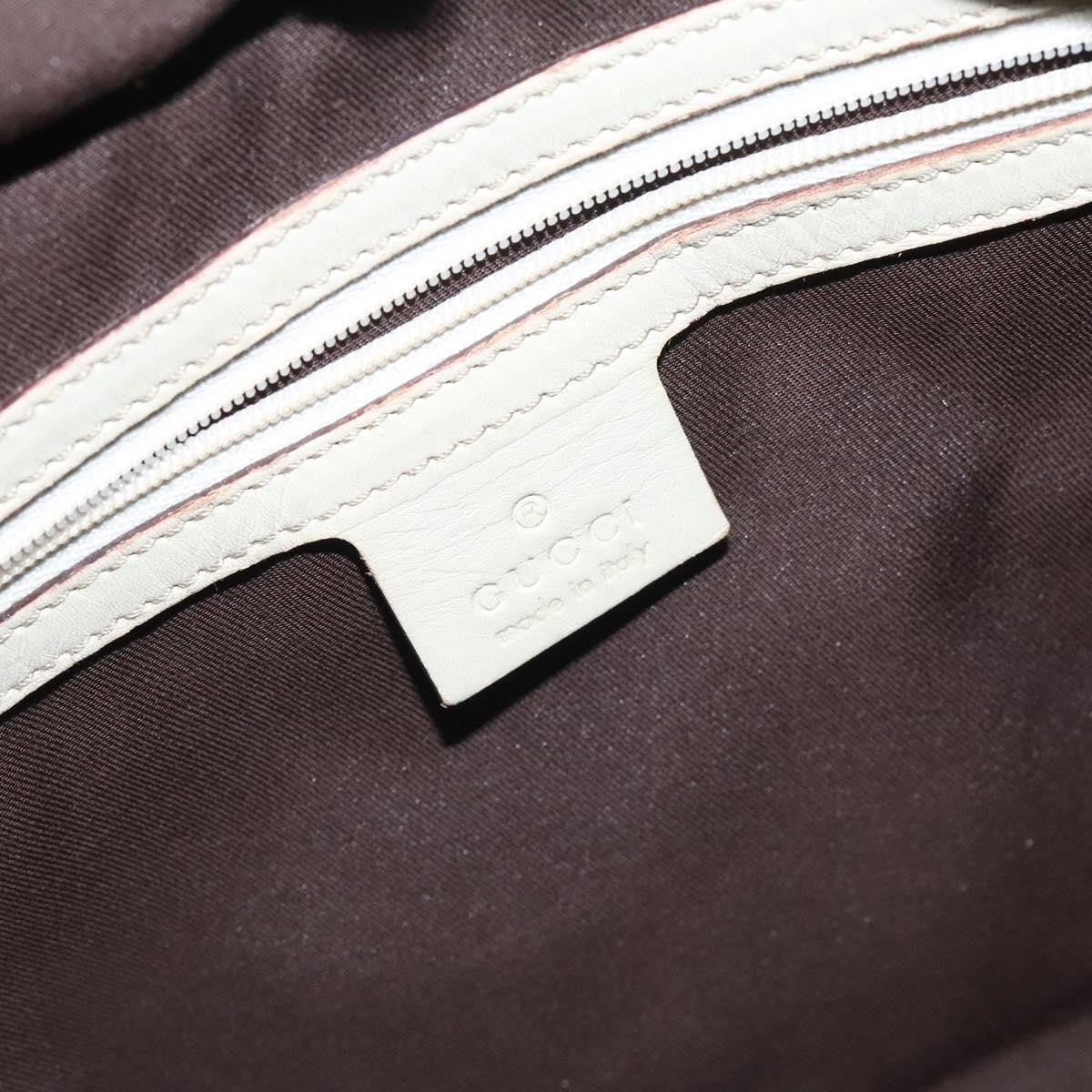 Gucci Gg Canvas Canvas White Canvas Bag (Pre-Owned)