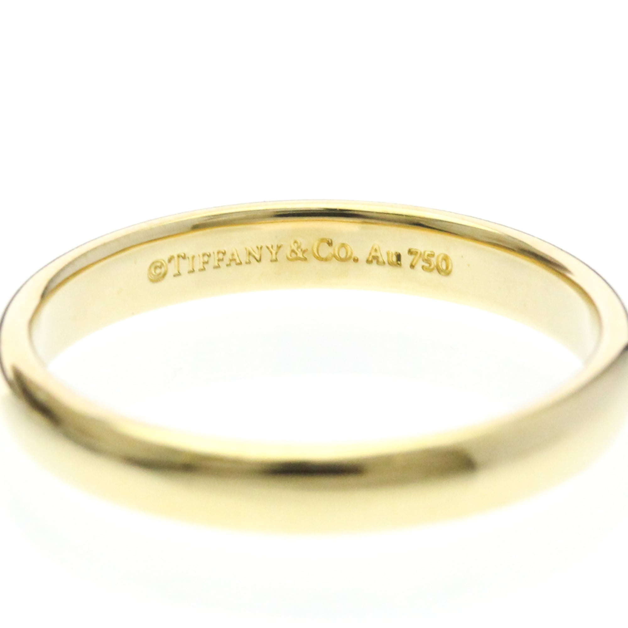Tiffany & Co. Classic Wedding Band 18K Yellow Gold Gold Yellow_Gold Ring Jewelry (Pre-Owned)