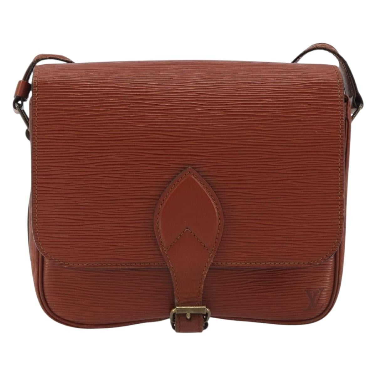 Louis Vuitton Cartouchiere Epi Leather Brown Leather Shoulder Bag Bag (Pre-Owned)