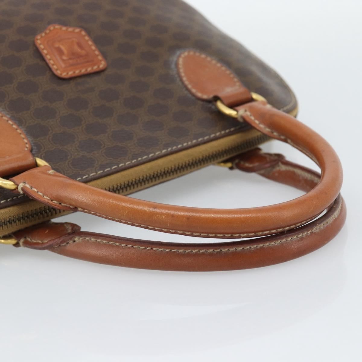 Celine Vintage Handbag Toile Céline Brown Pvc Handbag (Pre-Owned)