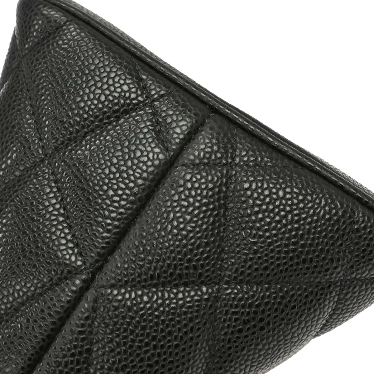 Chanel Medallion Tote Quilted Caviar Black Leather Tote Bag Bag (Pre-Owned)