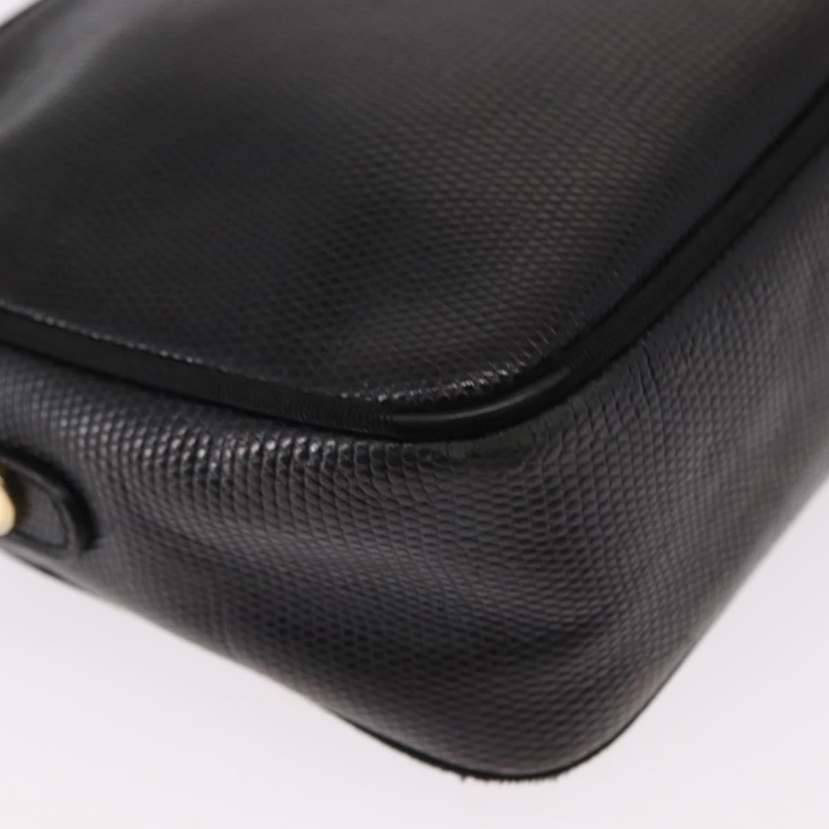 Salvatore Ferragamo Vala Leather Black Leather Shoulder Bag Bag (Pre-Owned)