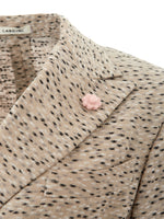 Lardini Beige Linen Dressing Gown Women's Jacket
