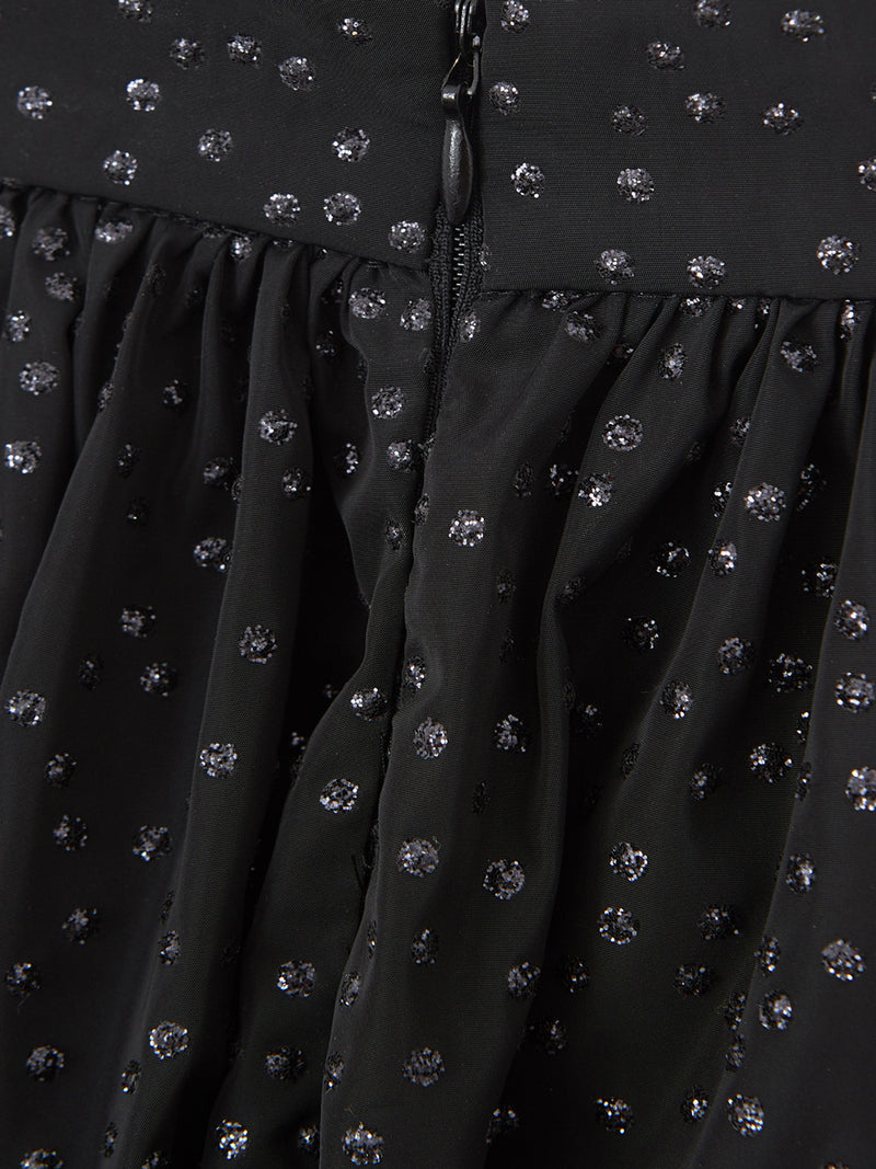 Lardini Black Flared Embellished Women's Skirt