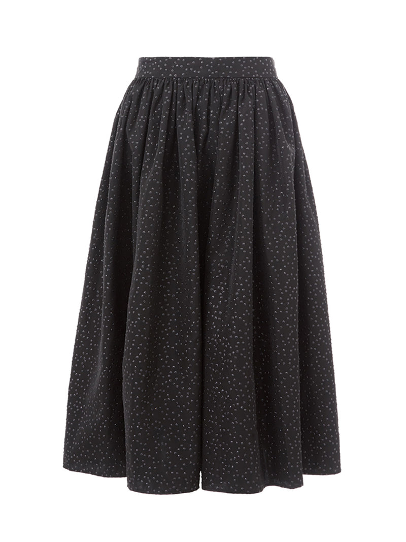 Lardini Elegant Black Flared Skirt - Timeless Women's Chic