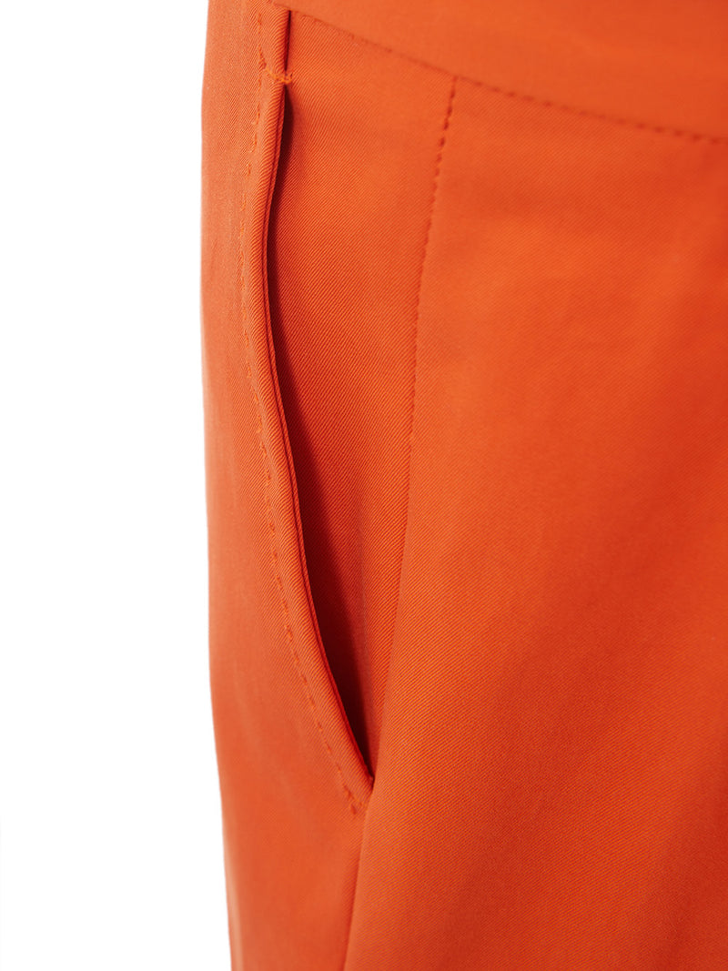 Lardini Orange Cotton Chino Women's Trousers