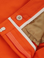 Lardini Orange Cotton Chino Women's Trousers