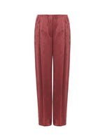 Lardini Elegant Bordeaux Palazzo Women's Trousers