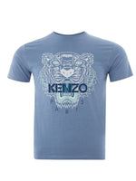 Kenzo Vibrant Tiger Print Cotton Men's Tee