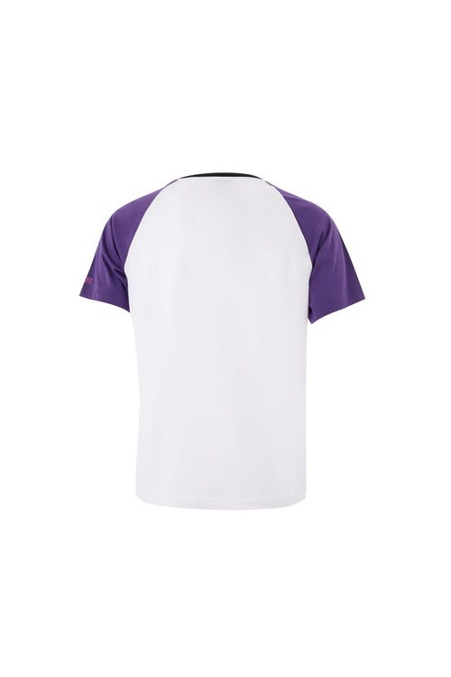 Kenzo Chic White Cotton T-Shirt with Purple Women's Accents