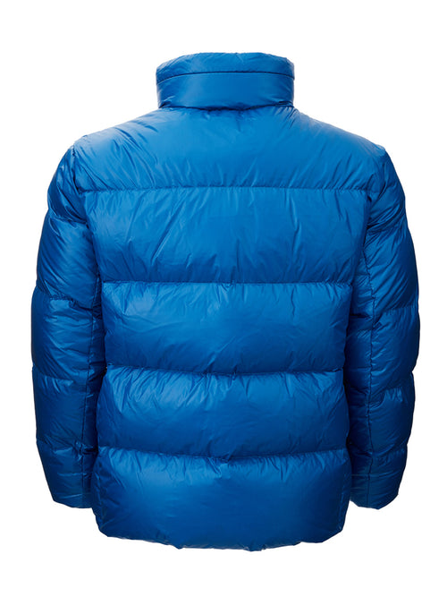 Add Quilted Puffy Blue Men's Jacket