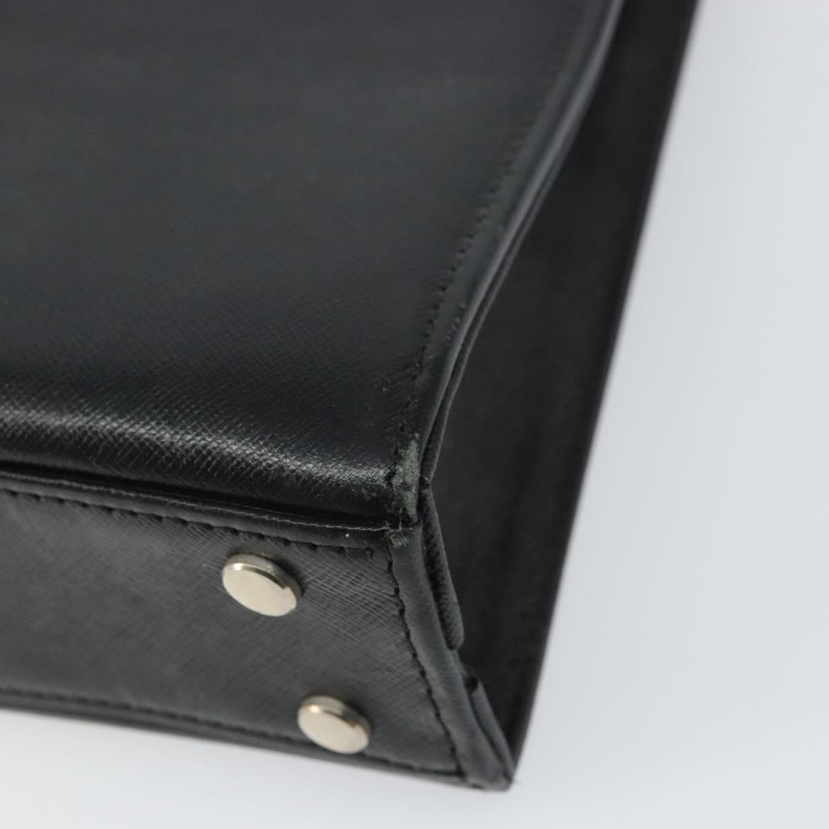 Burberry Vintage Leather Black Leather Briefcase Bag (Pre-Owned)