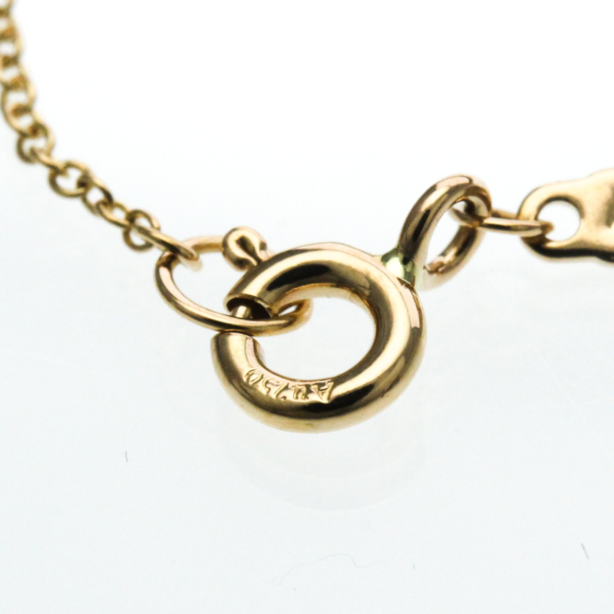 Tiffany & Co. T Circle Pendant 18K Rose Gold With Diamond Gold Pink_Gold Necklace Jewelry (Pre-Owned)