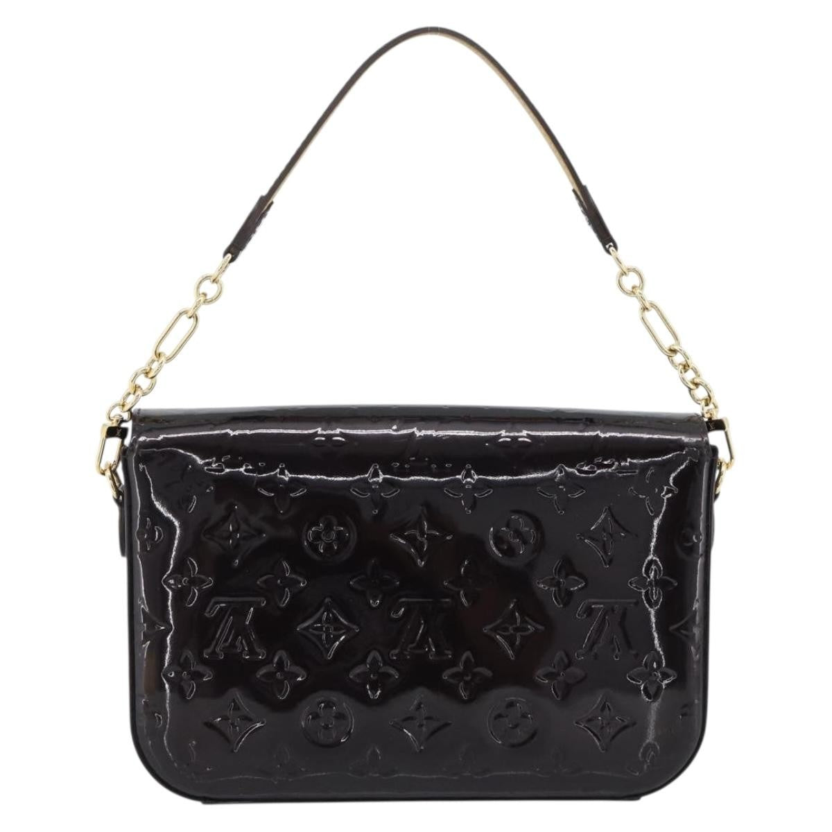 Louis Vuitton Rodeo Drive Monogram Vernis Black Patent_Leather Handbag (Pre-Owned)
