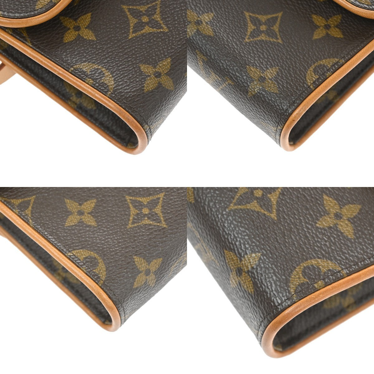 Louis Vuitton Florentine Waist Monogram Canvas Brown Canvas Handbag (Pre-Owned)