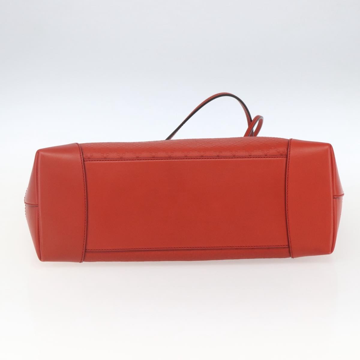 Gucci Bright Tote Diamante Leather Red Leather Tote Bag Bag (Pre-Owned)