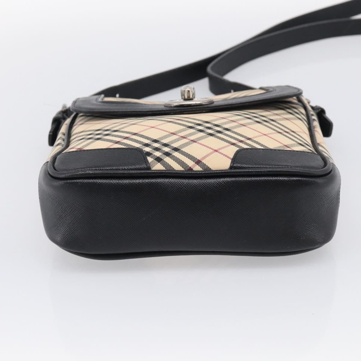 Burberry Nova Check Shoulder Bag Canvas Beige Canvas Shoulder Bag Bag (Pre-Owned)