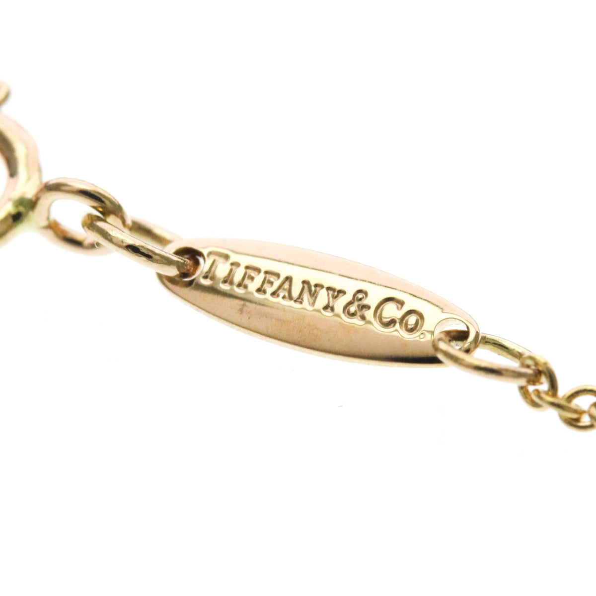 Tiffany & Co. Elsa Peretti Open Heart Pendant 18K Rose Gold Pink Pink_Gold Necklace Jewelry (Pre-Owned)