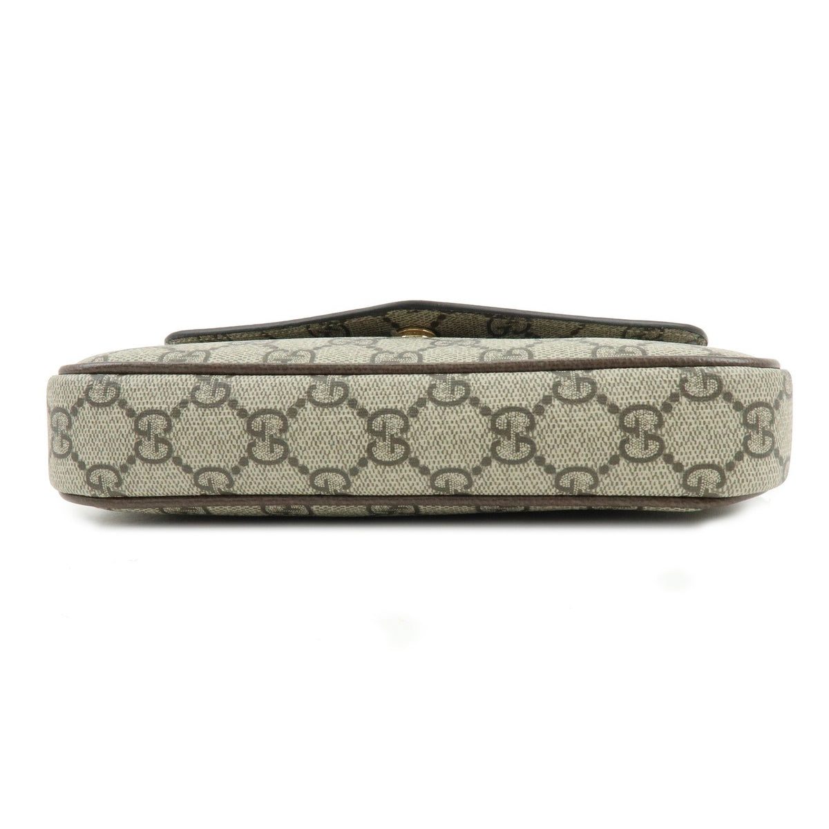 Gucci Ophidia Envelope Flap Gg Coated Canvas Beige Canvas Shoulder Bag Bag (Pre-Owned)