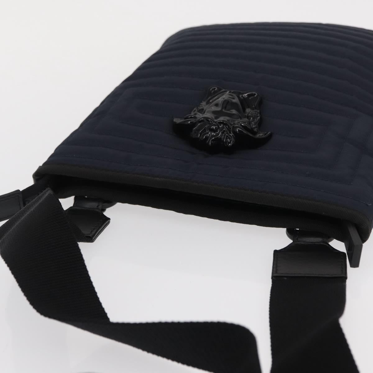 Versace Vintage Nylon Navy Nylon Shoulder Bag Bag (Pre-Owned)