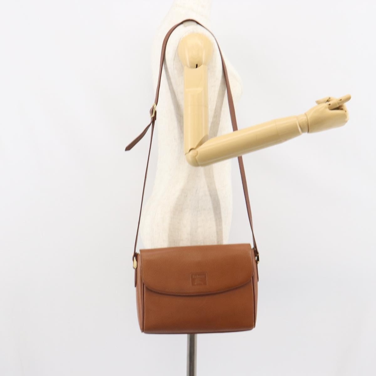 Burberry Vintage Leather Brown Leather Shoulder Bag Bag (Pre-Owned)