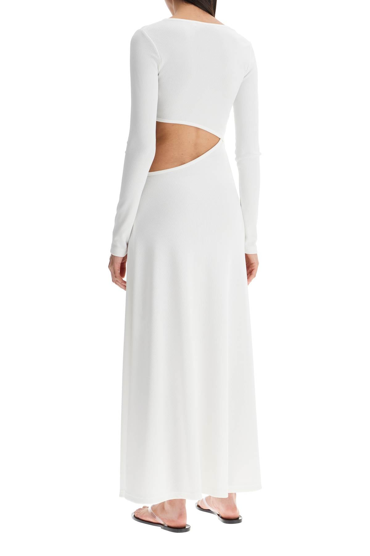 Christopher Esber Women's Long Dress With Cut Outs And Natural Stones
