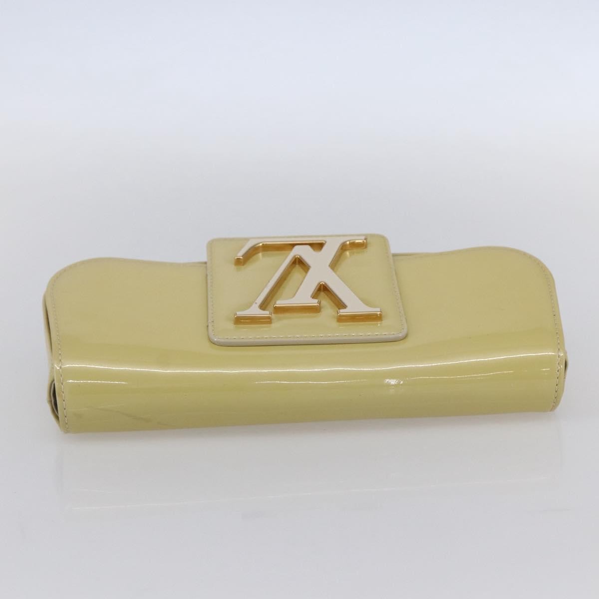 Louis Vuitton Sobe Clutch Patent Beige Patent_Leather Clutche & Pouche Bag (Pre-Owned)