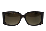 Bottega Veneta Women's Square Dark Brown Acetate Sunglasses With Box 240701 2900