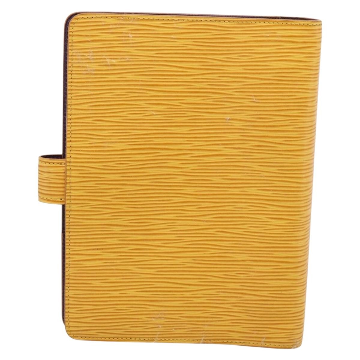 Louis Vuitton Agenda Cover Epi Leather Yellow Leather Wallets Accessory (Pre-Owned)