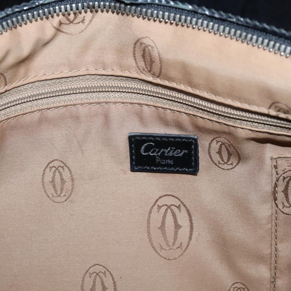 Cartier Marcello Patent Leather Black Patent_Leather Handbag (Pre-Owned)