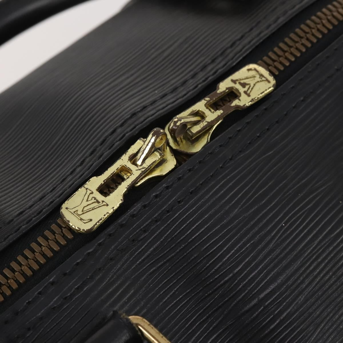 Louis Vuitton Keepall Epi Leather Black Leather Travel Bag Bag (Pre-Owned)