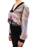 Sergei Grinko Multicolor Silk Blouse Women's Jacket