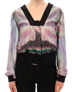 Sergei Grinko Multicolor Silk Blouse Women's Jacket