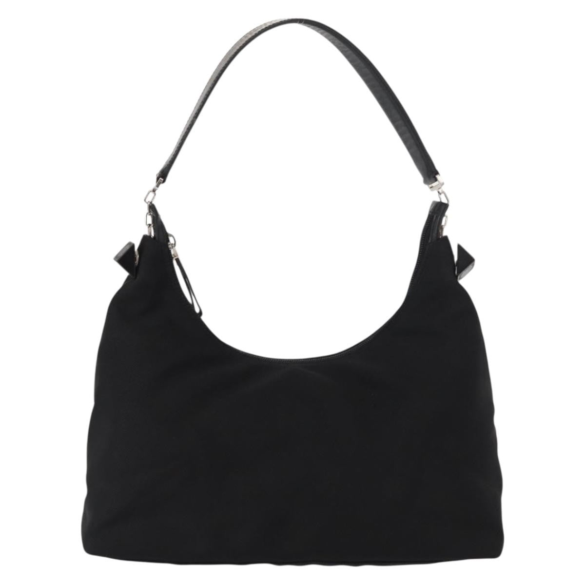 Salvatore Ferragamo Vala Nylon Black Nylon Shoulder Bag Bag (Pre-Owned)
