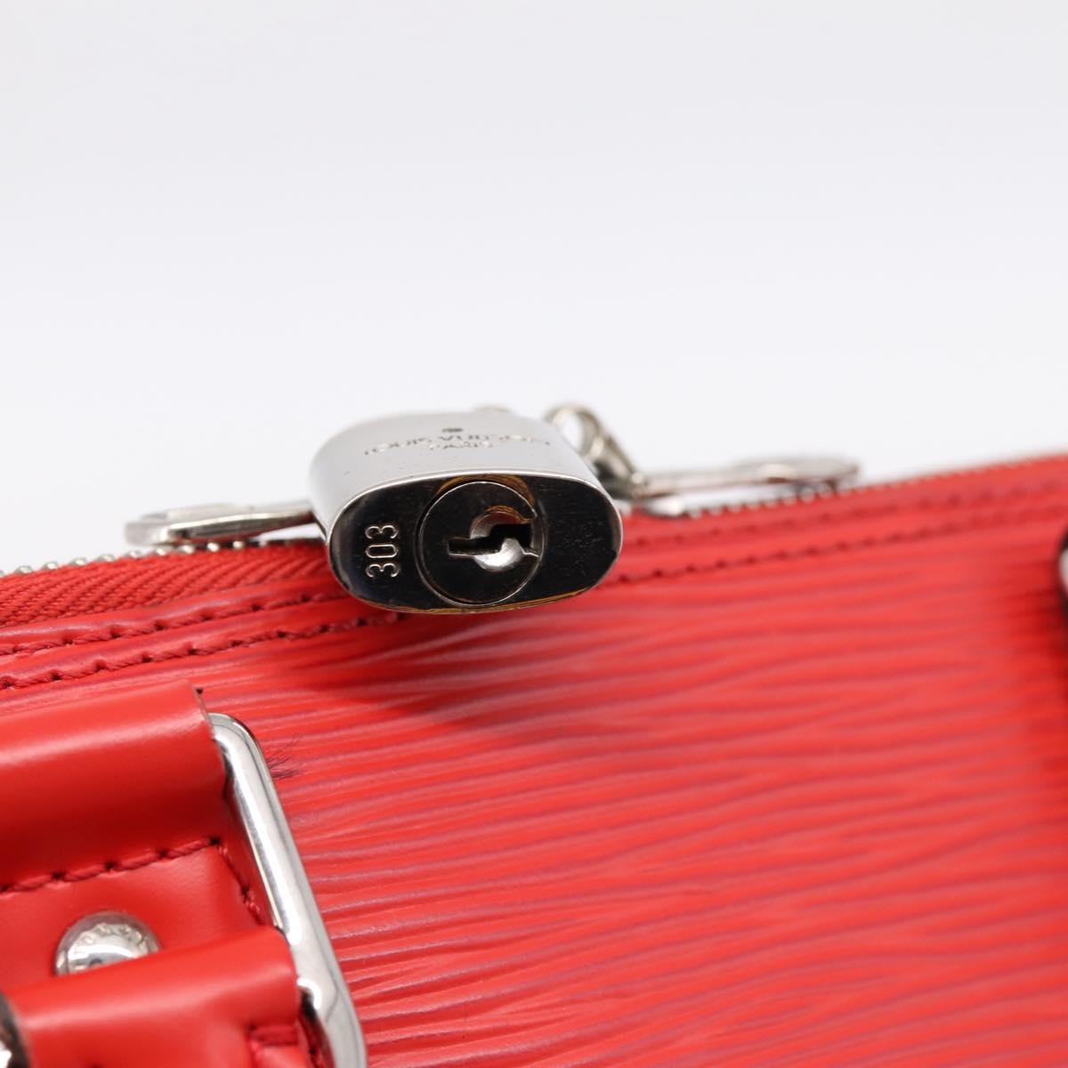 Louis Vuitton Alma Epi Red Leather Handbag (Pre-Owned)