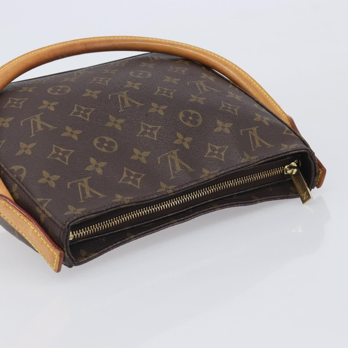 Louis Vuitton Looping Monogram Canvas Brown Canvas Handbag (Pre-Owned)