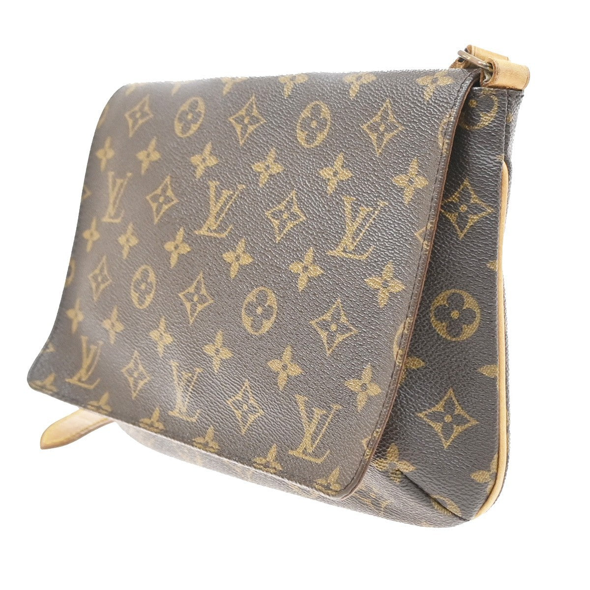 Louis Vuitton Musette Tango Monogram Canvas Brown Canvas Shoulder Bag Bag (Pre-Owned)